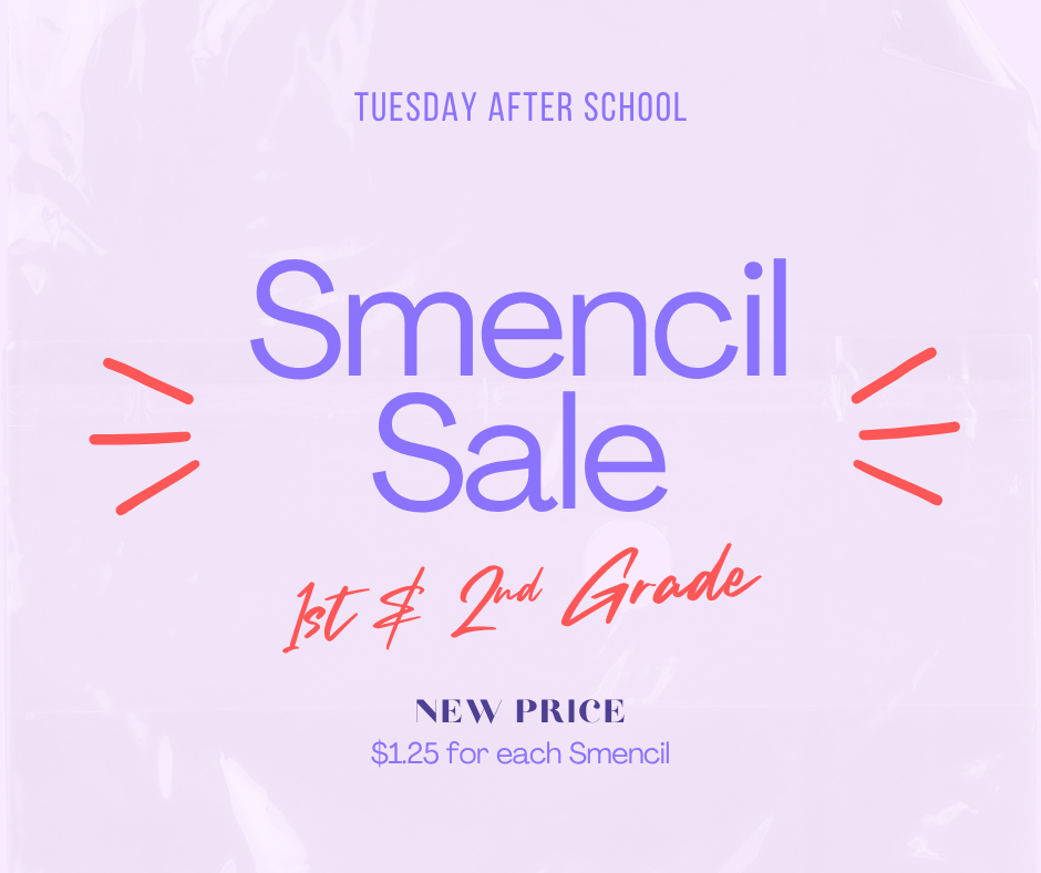 Smencil Sale 1st & 2nd Grade