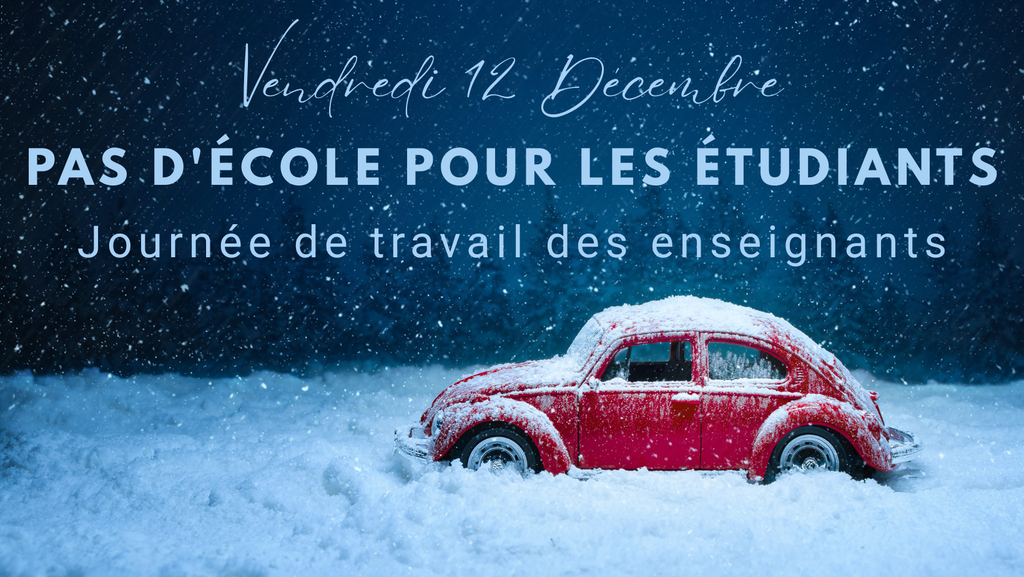 NO SCHOOL FOR Students -- Dec. 12