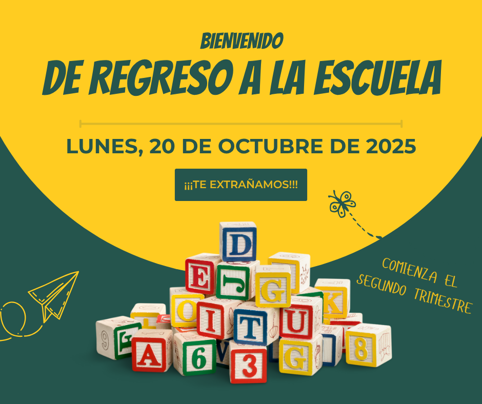 Welcome Back to School, Monday, October 20th