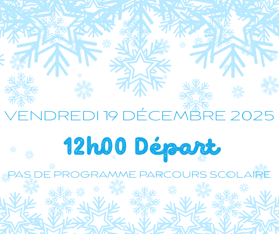 12:00 dismissal -- Friday, December 19th