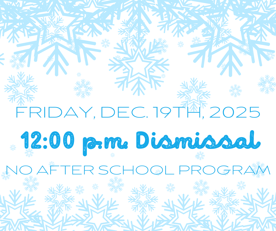 12:00 dismissal -- Friday, December 19th