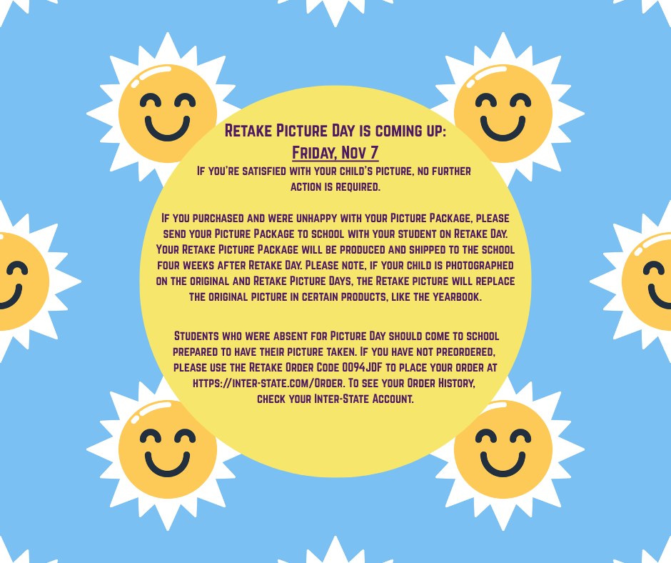 Picture Retake Day - Nov. 7