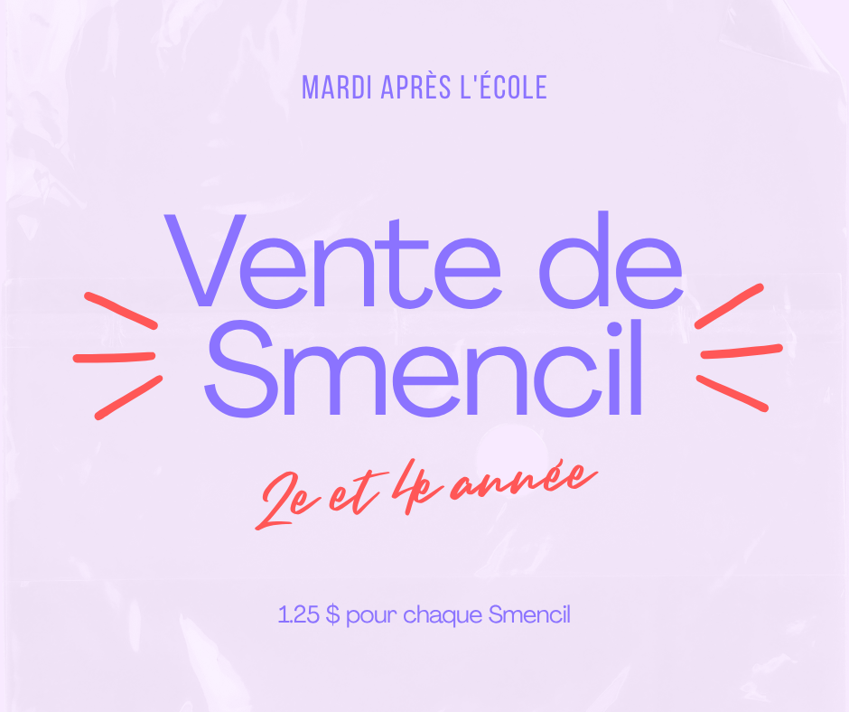 Smencil Sale 2nd & 4th grade