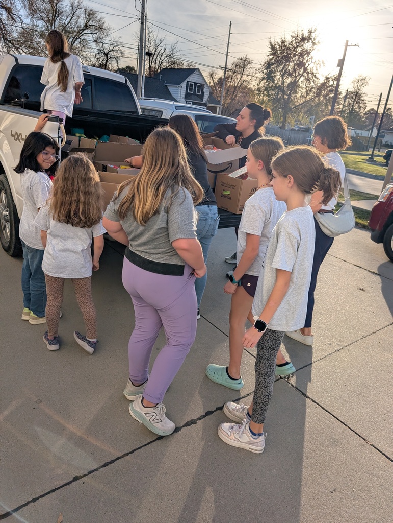 Helping lift the boxes!