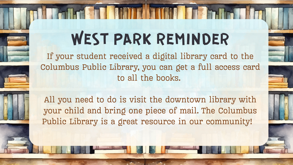 Digital Library card info