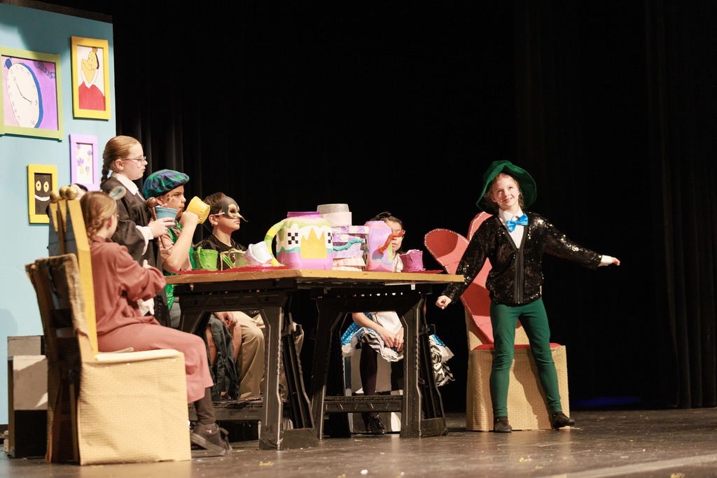 Photo of the tea party from alice in wonderland