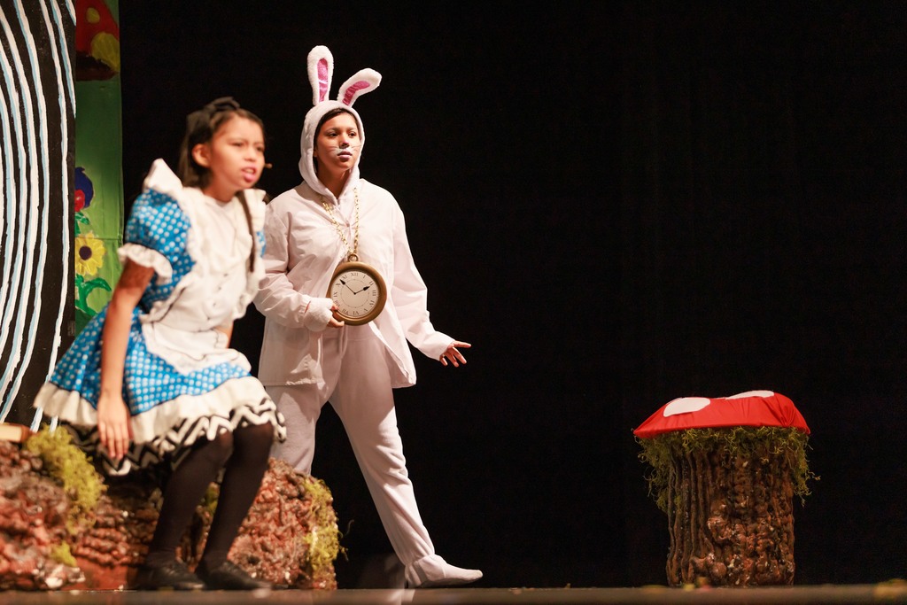 Photo from alice in wonderland of Alice and the rabbit