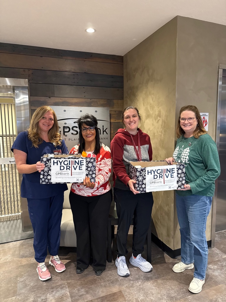 staff from CHS and CMS accepting Hygiene products from the hygiene drive from staff of GPS Bank