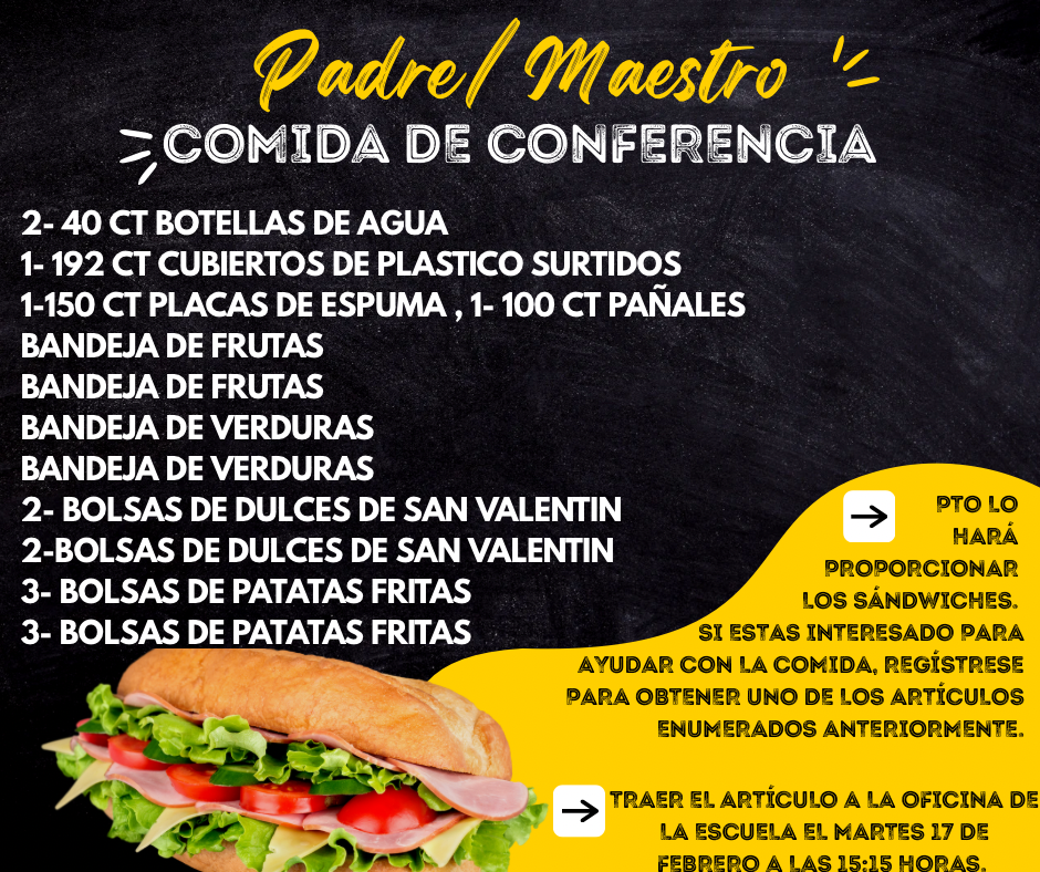 Parent Teacher Donation List