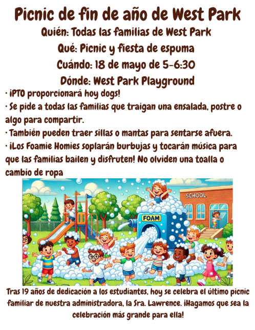 West Park End of Year Picnic