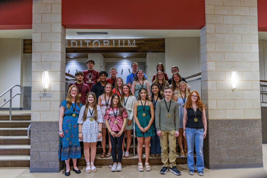 Junior class Top 10% - 20 students pictured.