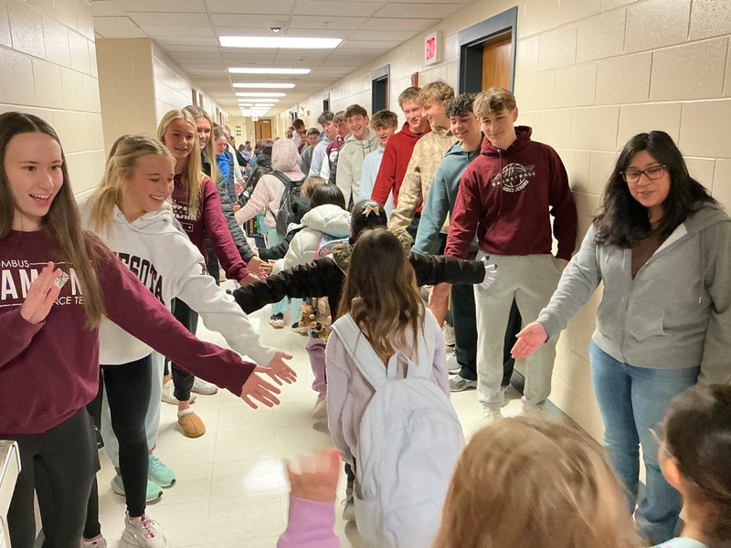 Students High Fiving