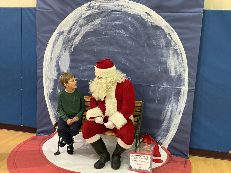 kids with Santa
