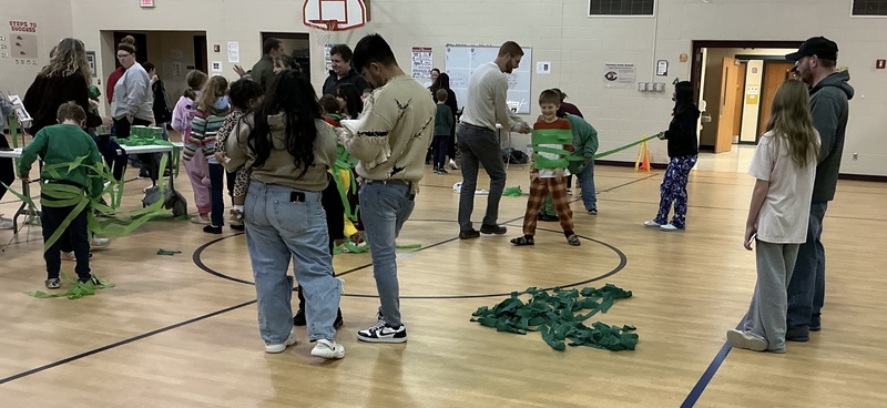 People at Grinch station