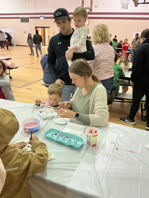 People at ornament decorating