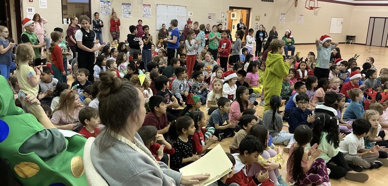 Children standing for recognitions