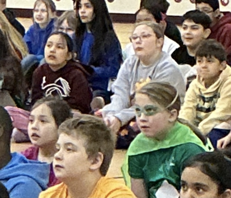 Students dressed as super heros