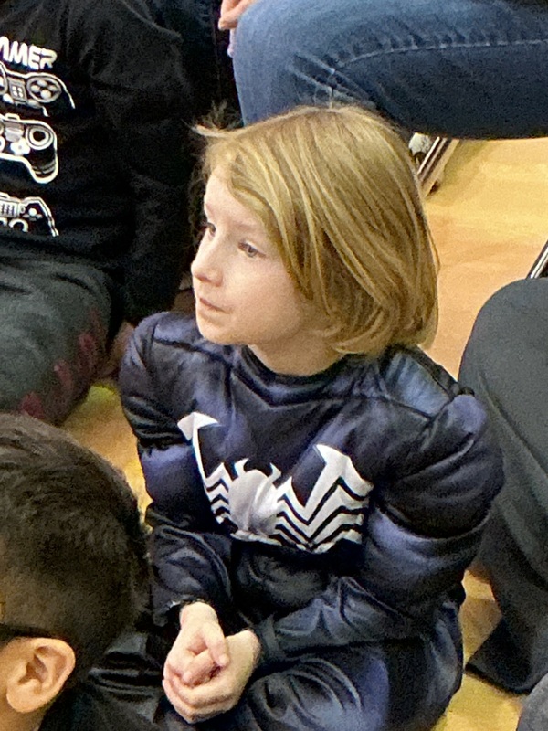 Students dressed as super heros