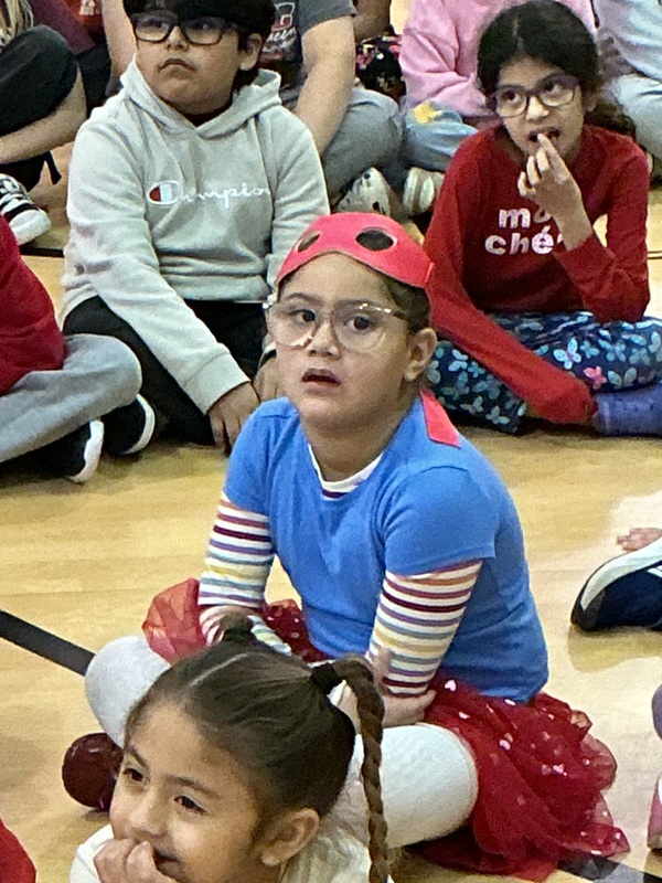 Students dressed as super heros