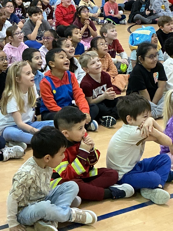 Students dressed as super heros