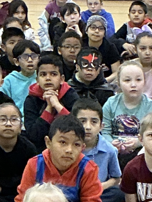 Students dressed as super heros