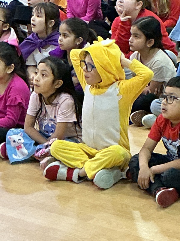Students dressed as super heros