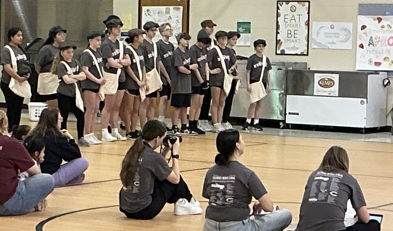 Kids performing a musical
