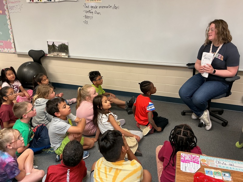 Children listening to teacher