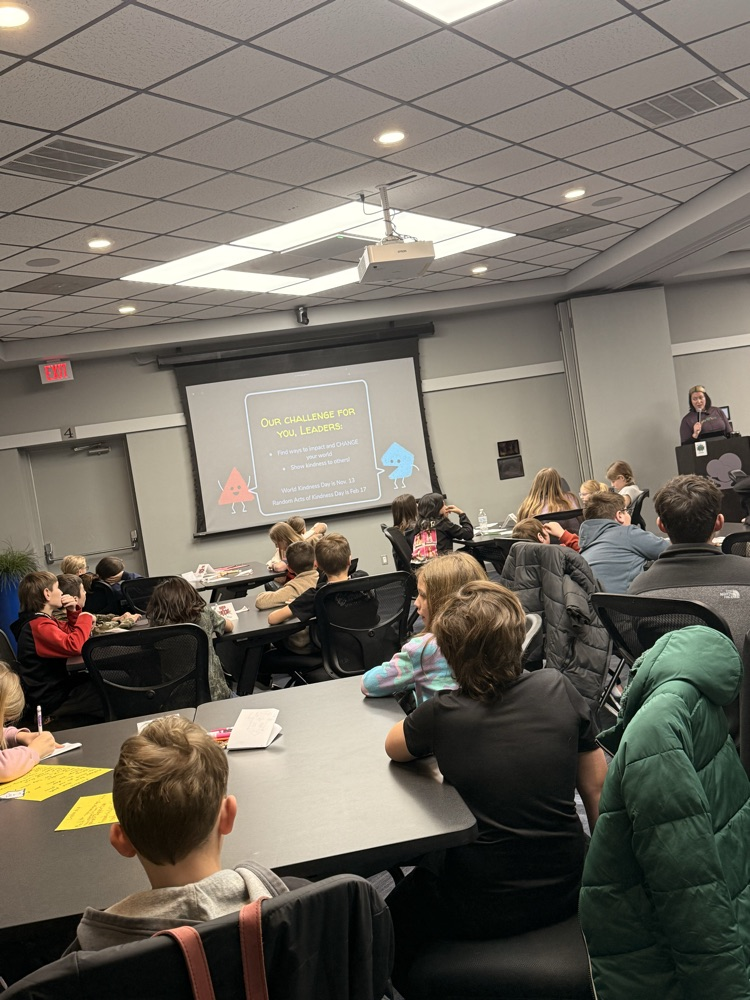 students listening to the presenter