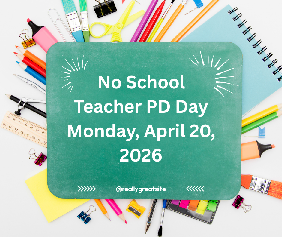 No School - Monday, April 20