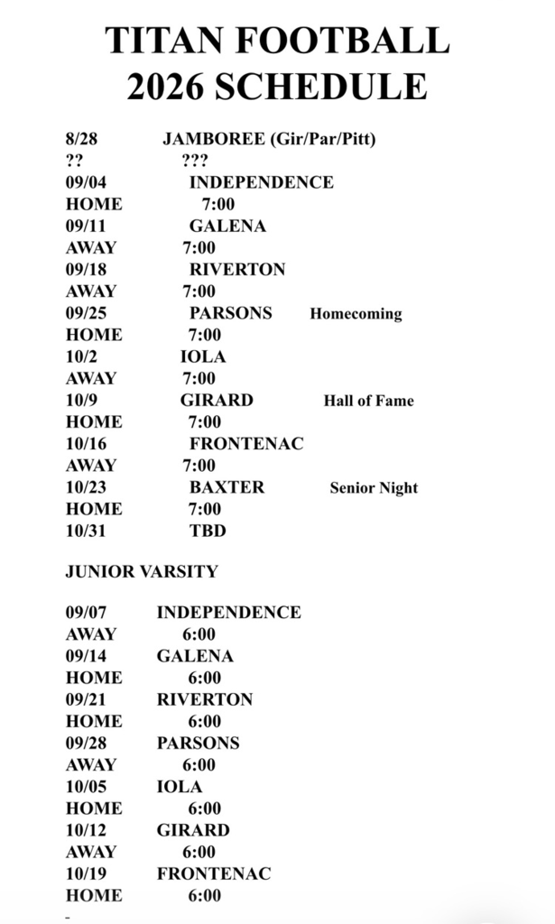 football schedule 