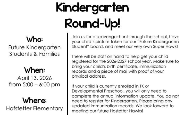 Kindergarten Round-Up