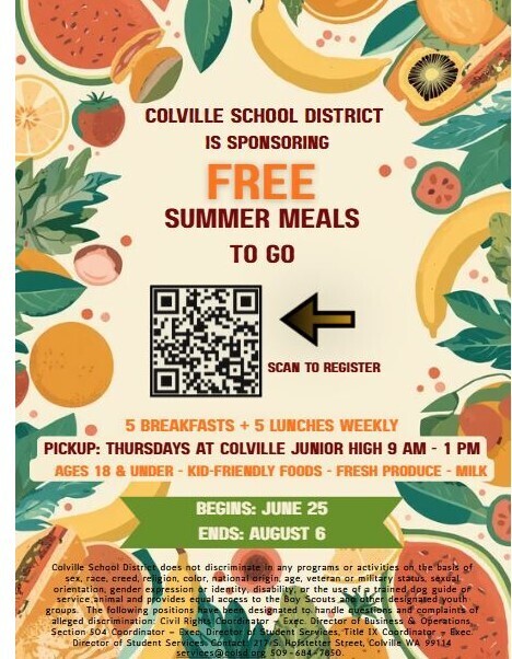 Colville School District Summer Meal Program