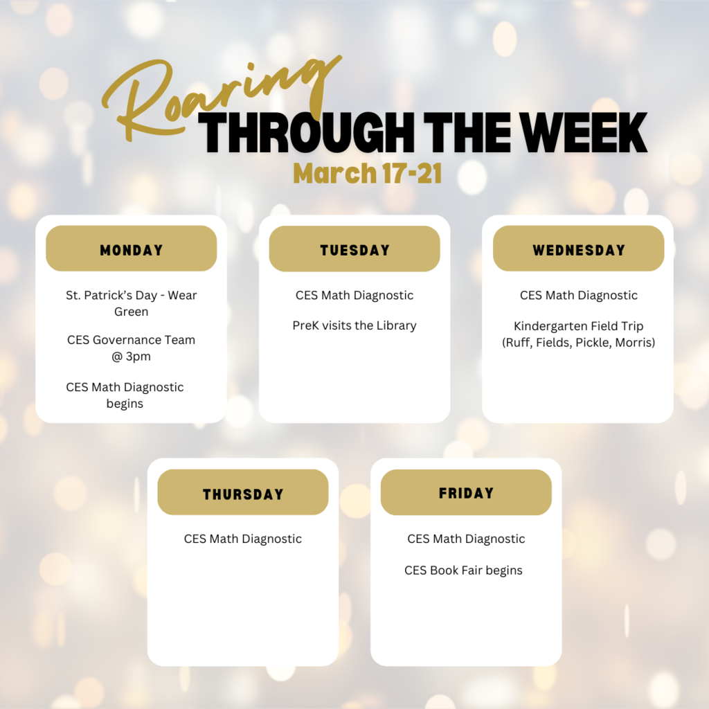 Week at a glance