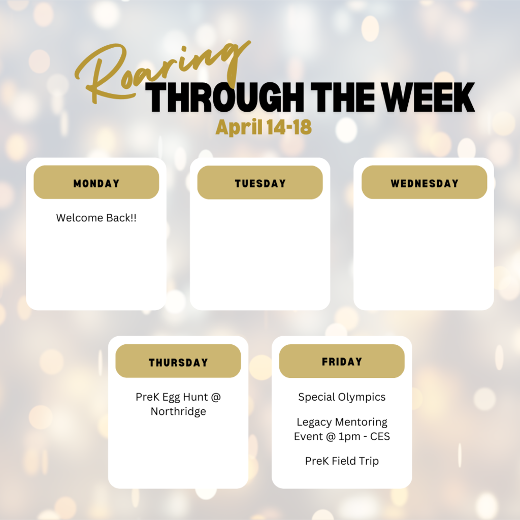 Week at a glance