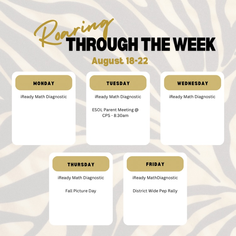 week at a glance