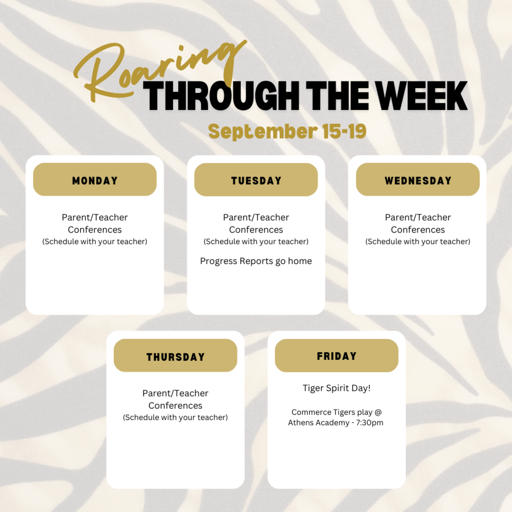 week at a glance