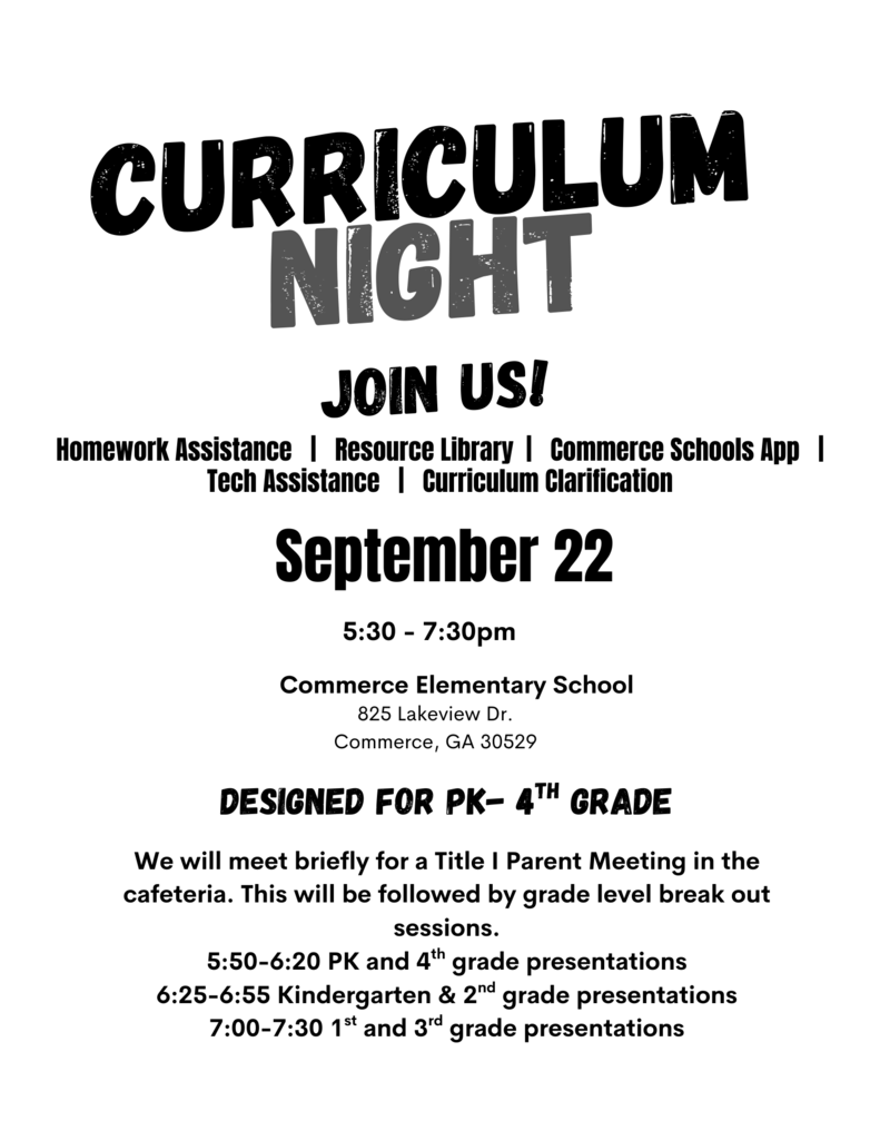 Curriculum Night