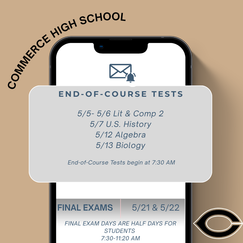 EOC and Final Exam Schedule