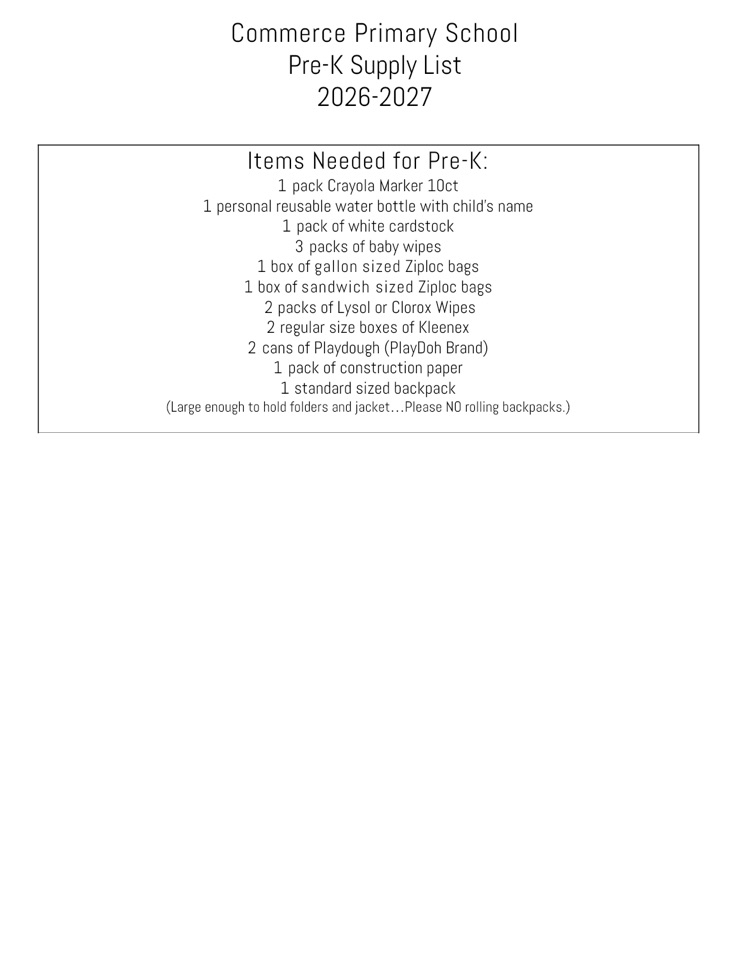 supply list 