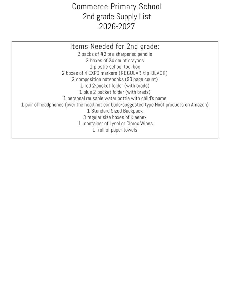 supply list 