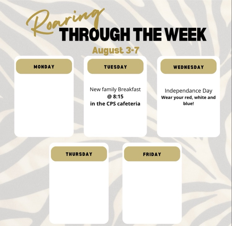 Week at a glance