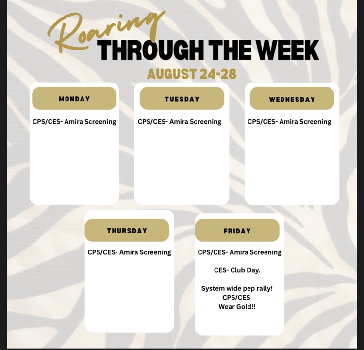 week at a glance 