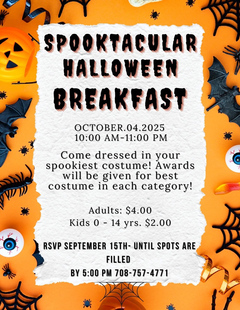 Familias del CCSD 168 invitadas al desayuno de Halloween.