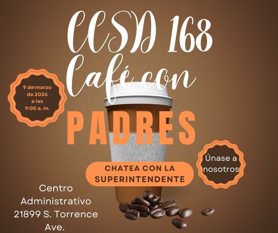 La superintendente del CCSD 168, Donna Leak, invita a las familias a la charla informal. Son todos bienvenidos.