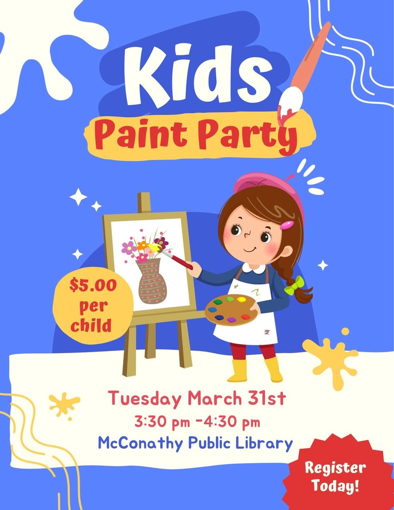 McConathy Public Library is inviting the families of CCSD 168. La Biblioteca Pública McConathy invita a las familias del CCSD 168.