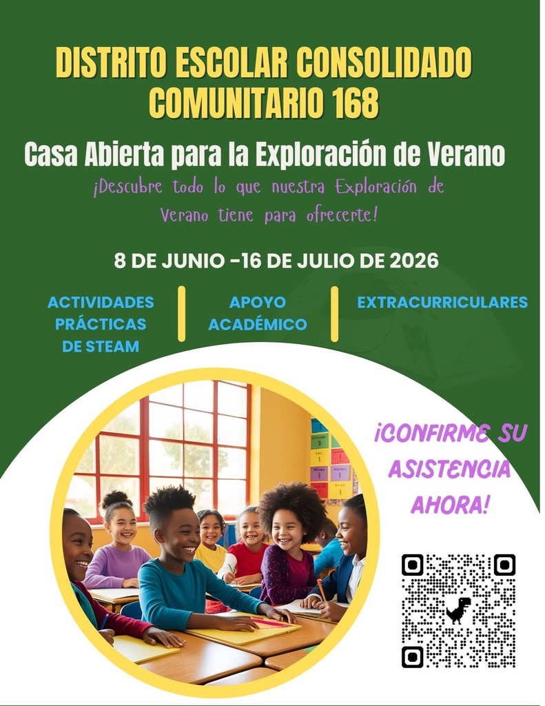 ¡Exploración de Verano de CCSD 168! ¡Descubra todo lo que nuestra Exploración de Verano tiene para ofrecer!