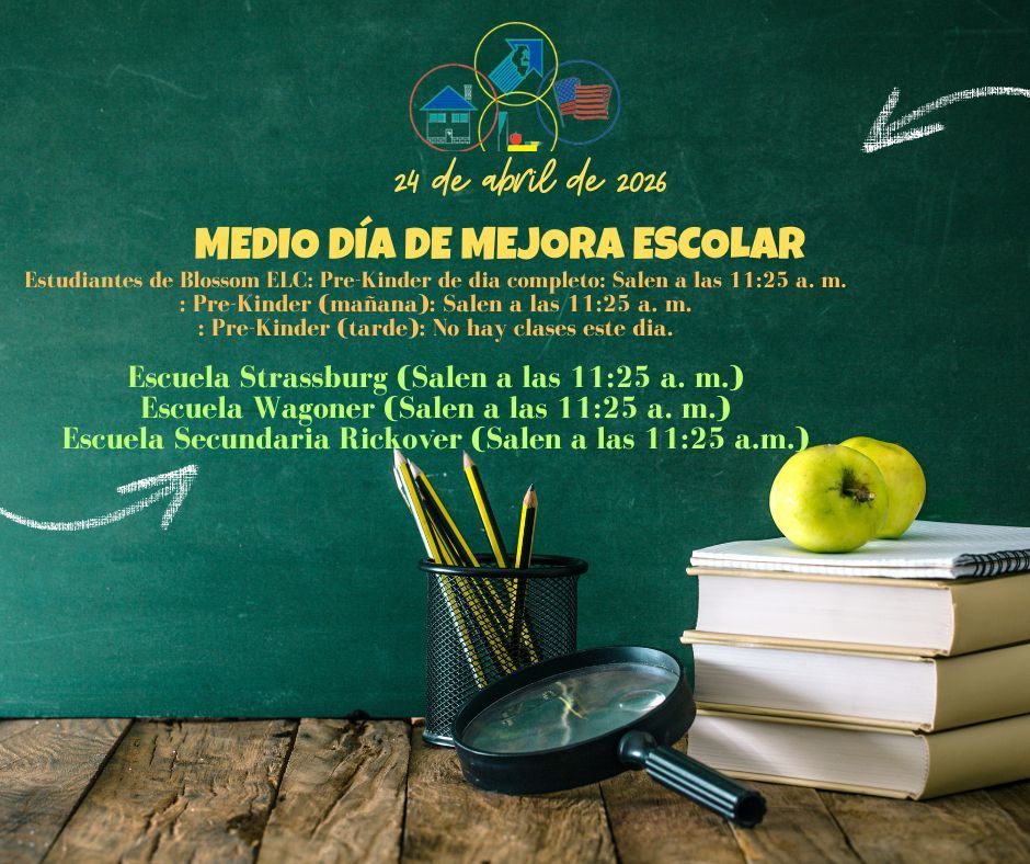 Día de Mejora Escolar del CCSD 168 (Medio día escolar)