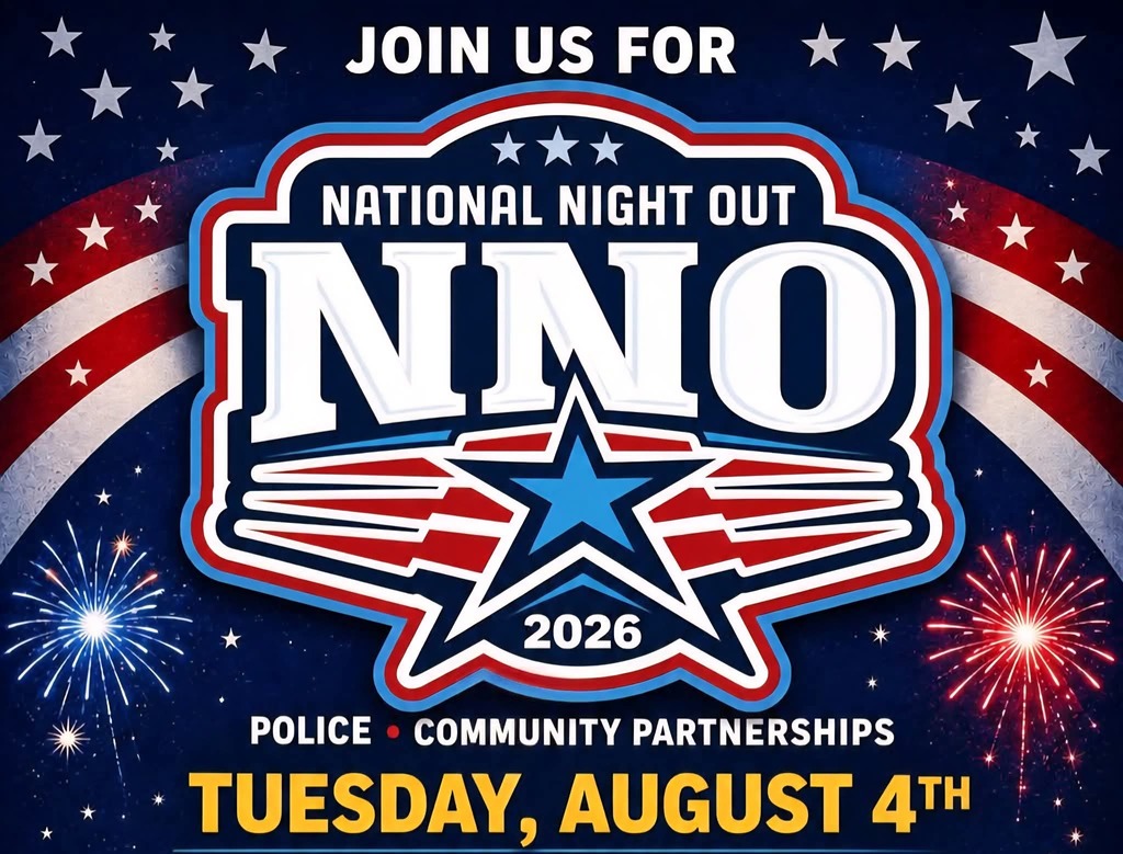 Village of Sauk Village is inviting you to join them for National Night Out.  August 4, 2026 