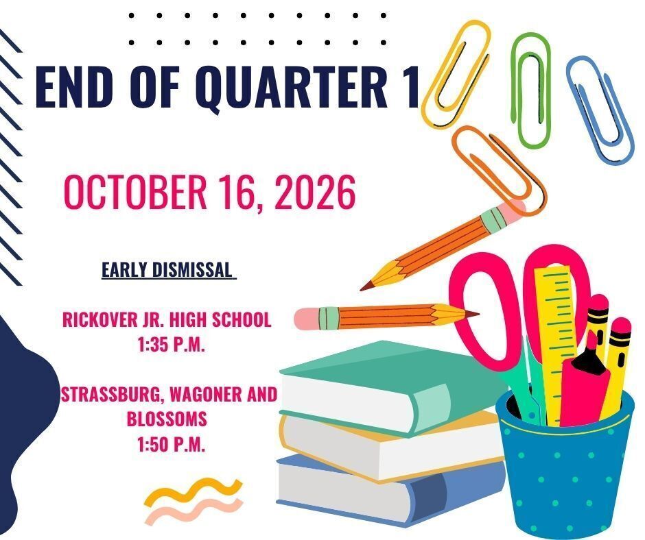 CCSD 168 End of Quarter 1 Early Dismissal 10-16-26 